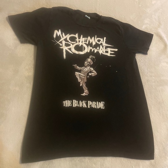 Vintage My Chemical Romance The Black Parade T Shirt Band Tee Pacific M USA Made - Picture 1 of 6